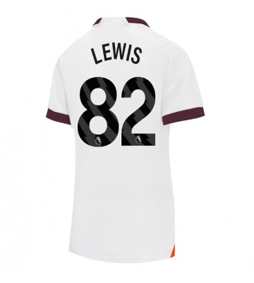 Manchester City Rico Lewis #82 Bortatröja Kvinnor 2023-24 Kortärmad